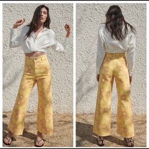 Zara Jeans !  The Marie Straight Sunflower Zara Jeans | Wide Leg